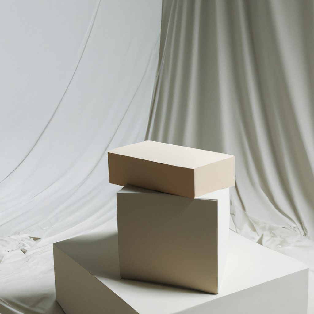 Moda editorial con set minimalista