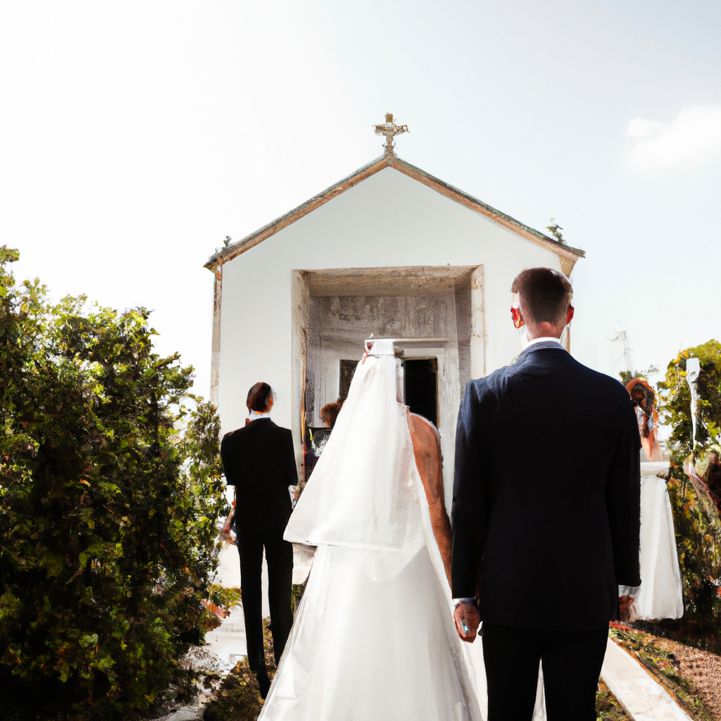 Boda elegante en capilla blanca con luz natural